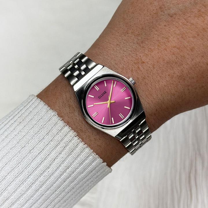 Produktbild Cluse Retro 70's Mini Silver (Analoguhr, 32 mm)