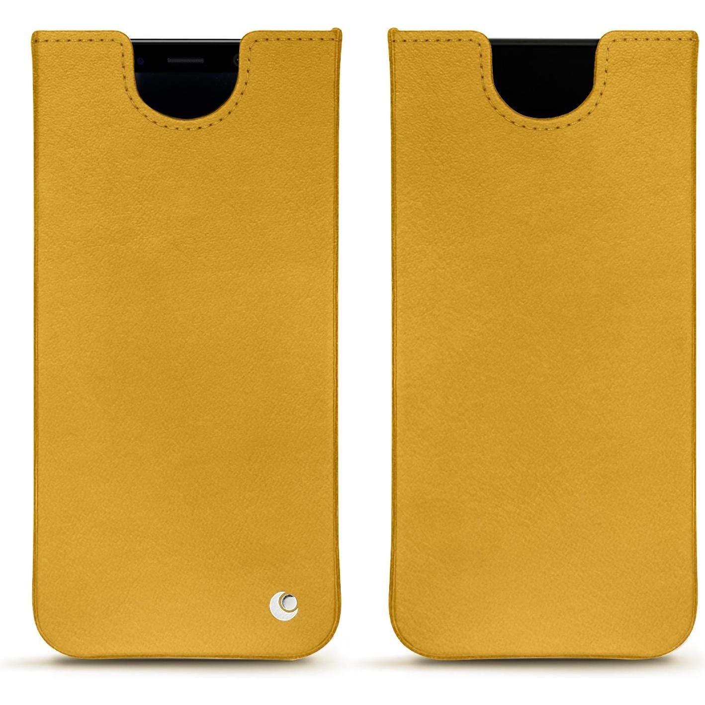 Noreve Lederschutzhülle (Samsung Galaxy S8), Smartphone Hülle, Gelb