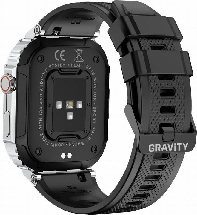 Image du produit Gravity SMARTWATCH MĘSKI GT6-5 - WYKONYWANIE POŁĄCZEŃ, MONITOR SNU (sg020e) (42 mm)