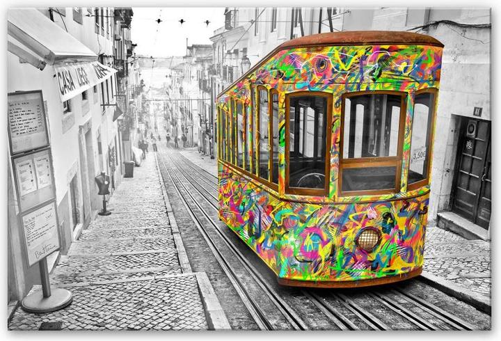 Image du produit Trenddeko Ben Heine - Tram à Lisbonne (120 x 75 cm)