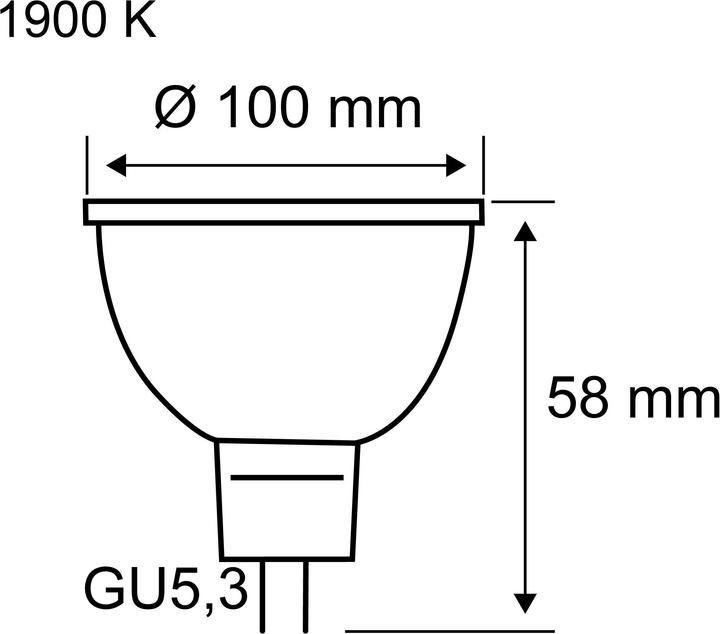 Actual product image Paulmann Reflector (GU5.3, 4.90 W, 170 lm, 1 x, G)