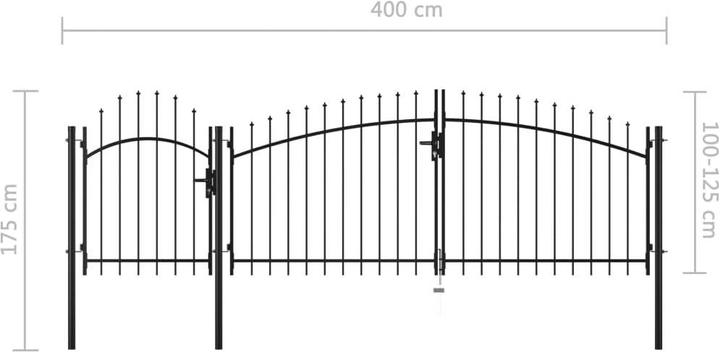 Produktbild vidaXL Zauntor