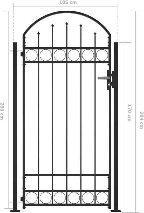 Produktbild vidaXL Zauntor