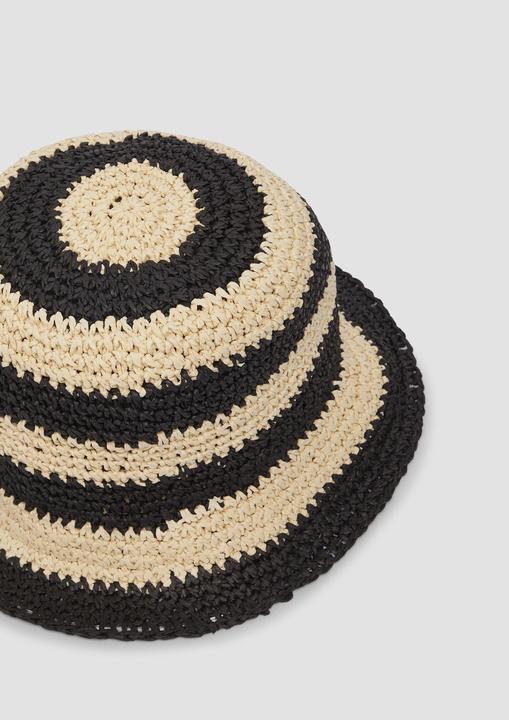 Actual product image s.Oliver Hut Hut aus Raffia mit Logo-Ring (One size)
