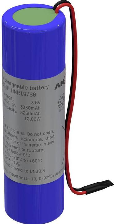 Ansmann Special rechargeable battery 18650 cable Li-Ion 3.6 V 3350 mAh (1 pcs., 18650, 3350 mAh)