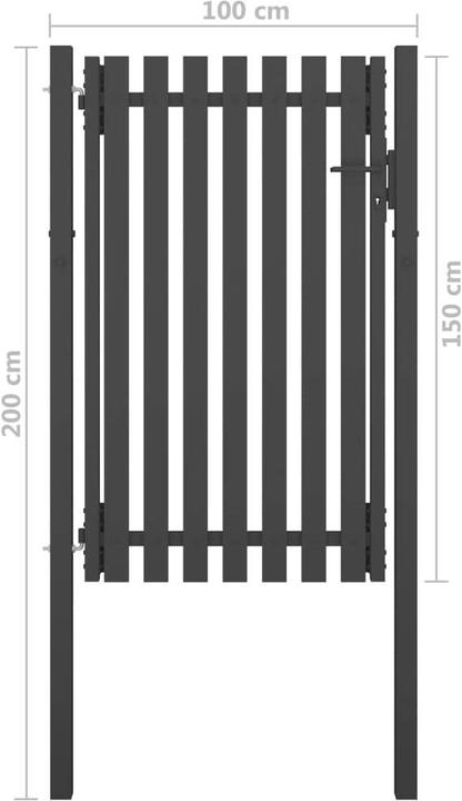 Produktbild vidaXL Zauntor