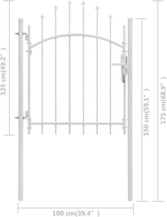 Produktbild vidaXL Zauntor