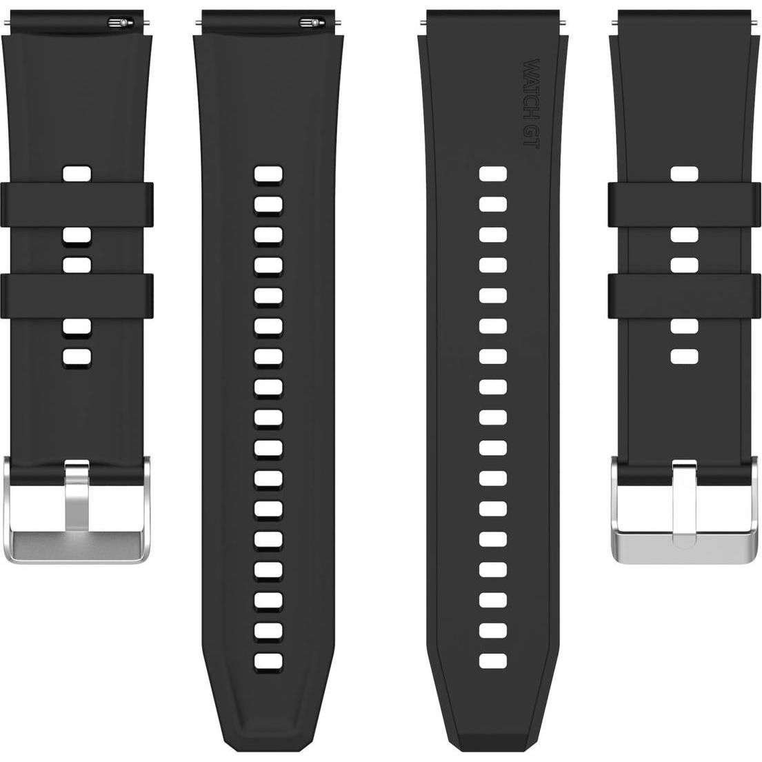 König Design Sport Ersatz Armband für Huawei Watch GT 3 Pro 46mm Band Loop Uhrenarmband Neu, Uhrenarmband, Schwarz