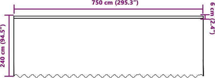 Produktbild vidaXL Lichtfilternde Vorhänge (750 x 240 cm)