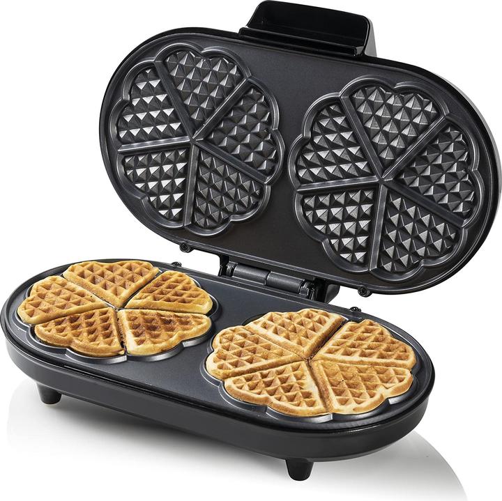 Image du produit Bestron Double gaufrier pour gaufres classiques en forme de coeur