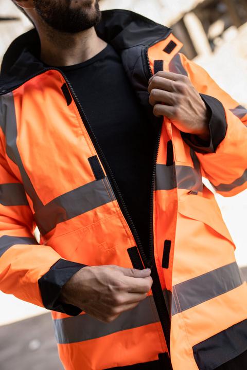 Actual product image Korntex Hi-Vis Premium Rain Jacket (L)
