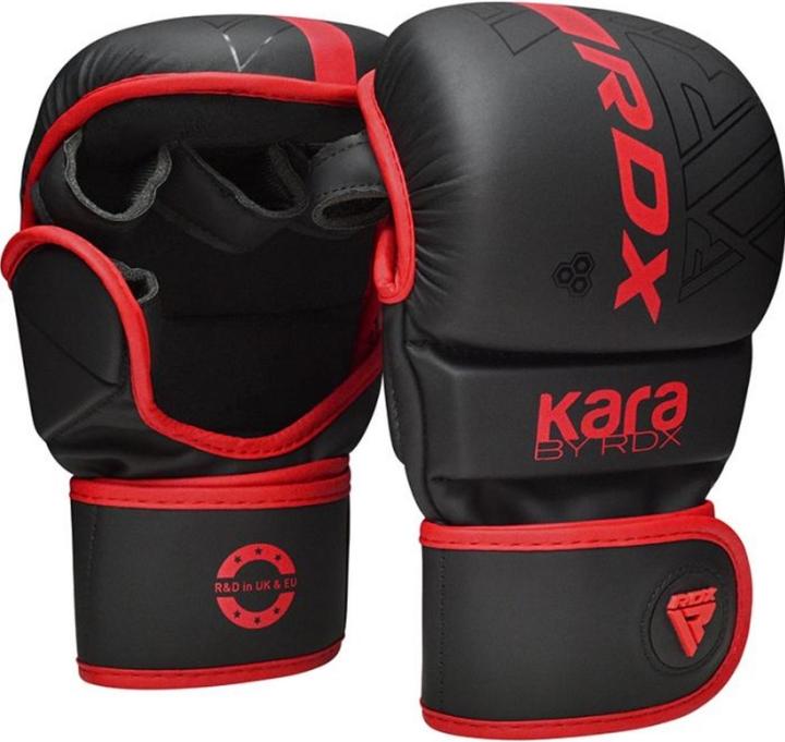 Actual product image Rdx Grappling Gloves Shooter F6 Matte Red Plus-L/XL (L, XL)
