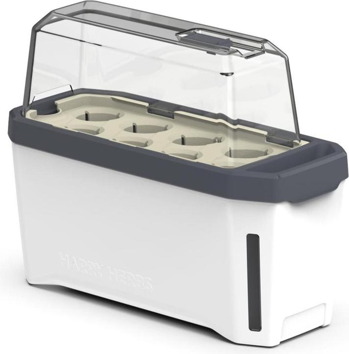 Gusta Garden Kräutertopf HARRY HERBS mit Haube, Weiss (36.50 x 15 x 25 cm)