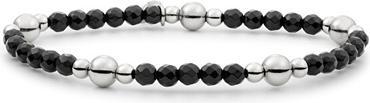 Image du produit Sparkling Jewels Sparkling Black Onyx Beaded Bracelet