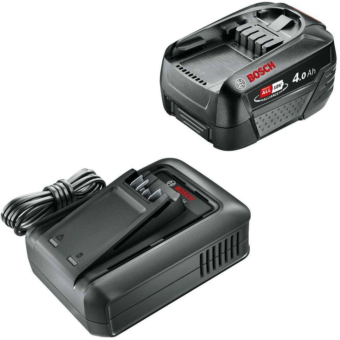 Thumbnail - Bosch Professional, Werkzeugakku + Ladegerät, Starter-Set 18V (1 x 4,0 Ah + AL 18V-44) (18 V)