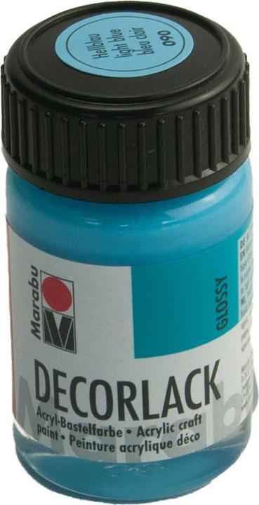 Image du produit Marabu Laque acrylique "Decorlack", bleu clair, 15 ml, en pot (Bleu clair, 15 ml)