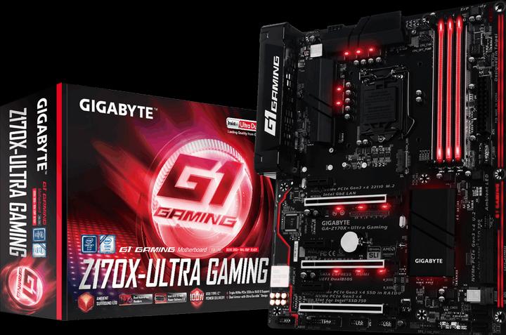 Actual product image Gigabyte GA-Z170X-Ultra Gaming (LGA 1151, Intel Z170 Express, ATX)