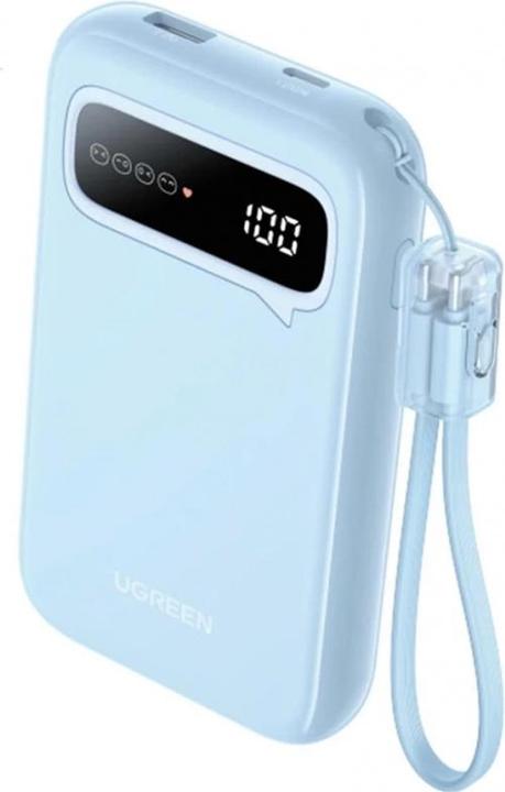 Actual product image Ugreen - Power Bank PB522 (45423) - 10000mAh, 20W, Digital Display - Blue (10000 mAh, 20 W)