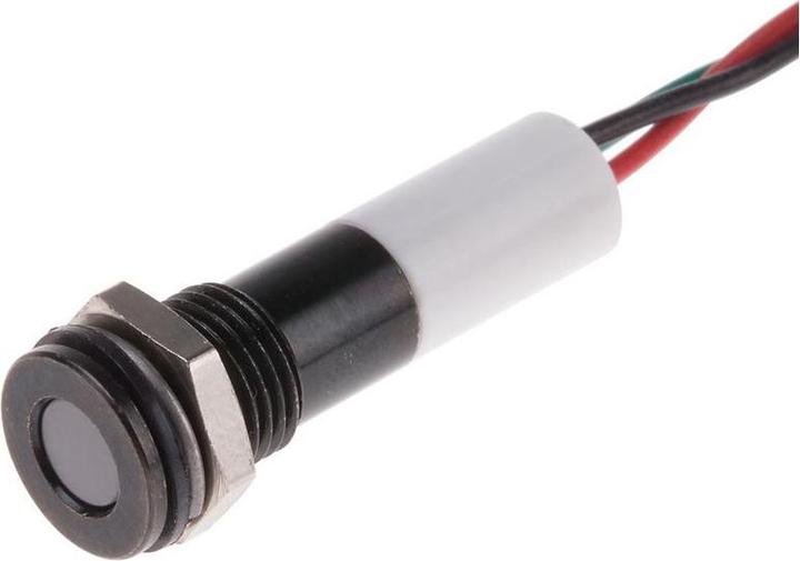 Produktbild RS PRO LED 8mm Chrblende 24Vdc 3-farbig +Kabel