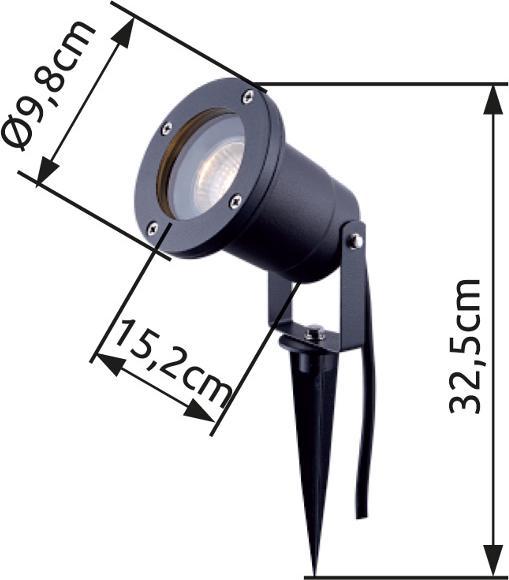 Actual product image Globo Style outdoor light (GU10, IP65)