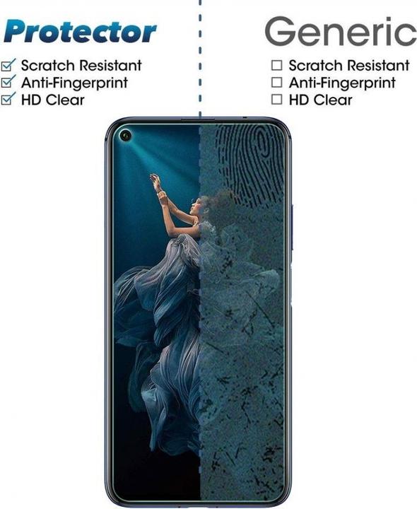 Actual product image Screenguard Honor 20 Pro Protective Glass Film Case Friendly Design (1 pcs., Honor 20 Pro)
