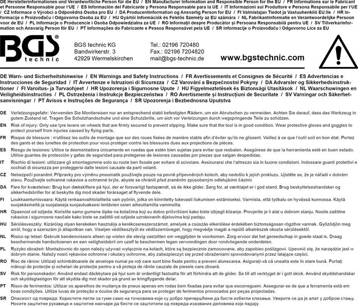 Produktbild BGS Reifen-Montiereisen 600 mm