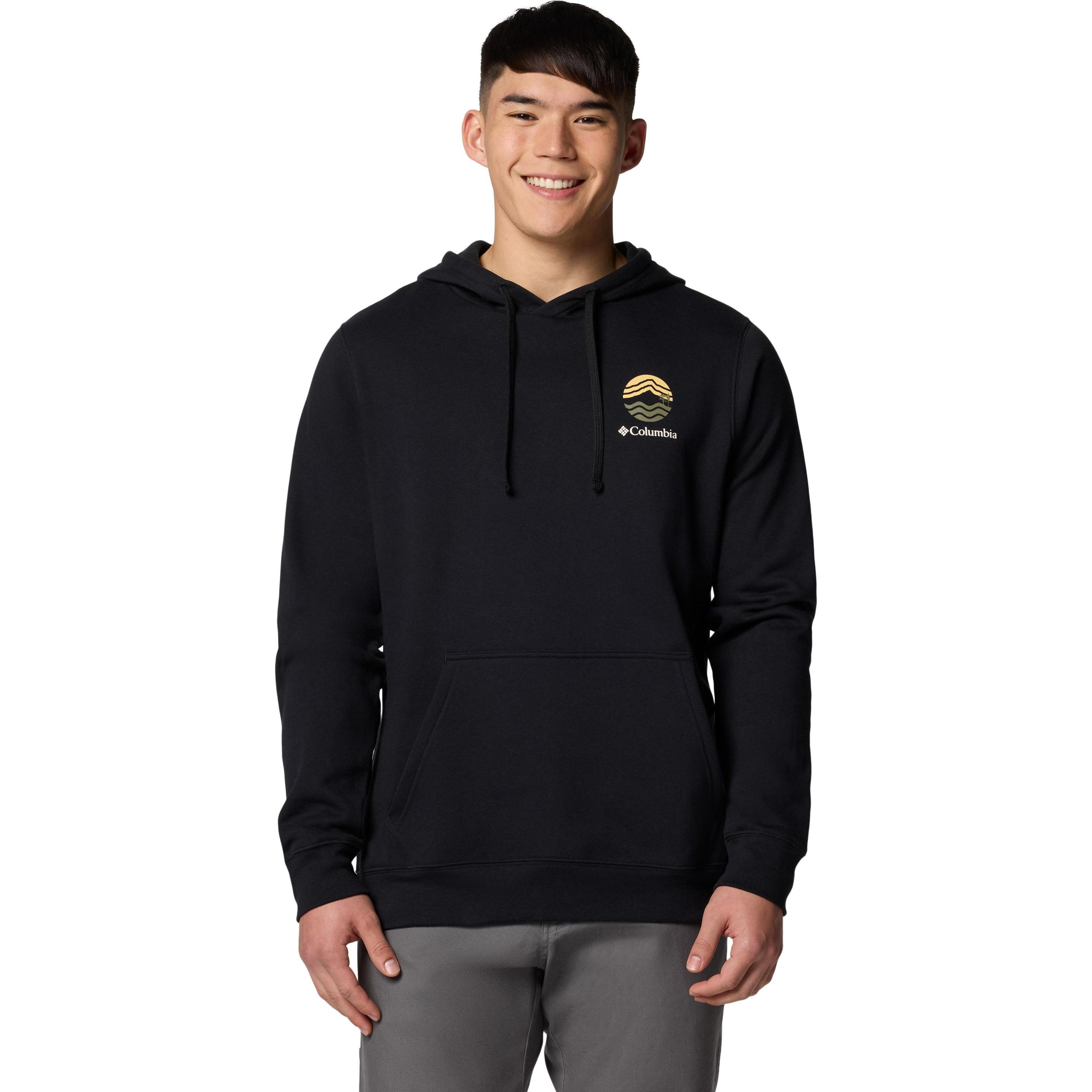 Thumbnail - Columbia, Herren, Pullover, Trek™ Graphic Hoodie, Schwarz, (XL)