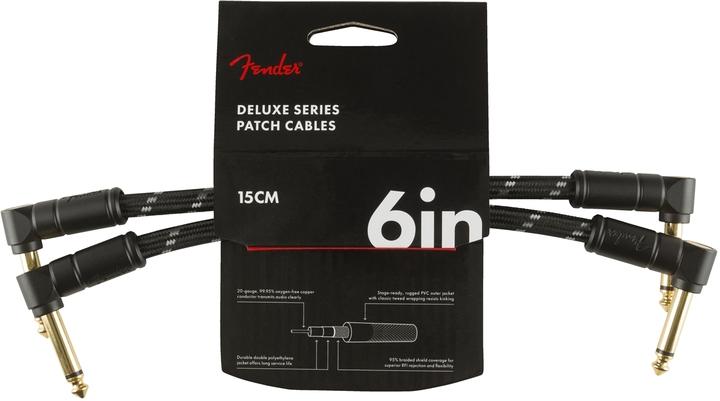 Image du produit Fender Câble Deluxe 15cm bktw 2Pack 2ang (0.15 m)