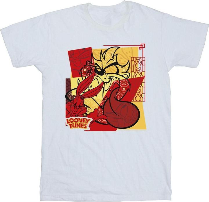 Immagine prodotto Looney Tunes Taz Bugs Rabbit New Year Maglietta Uomo (M)