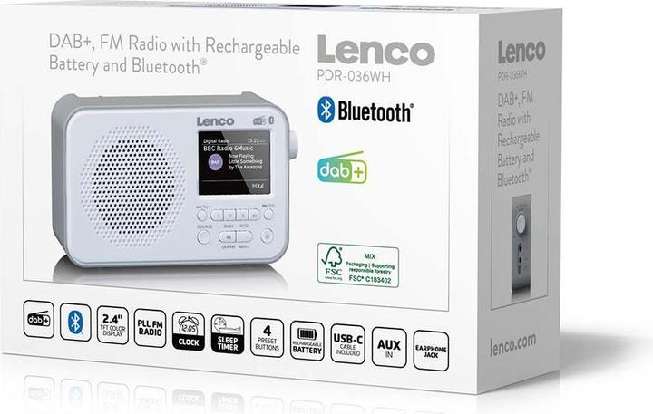 Produktbild Lenco PDR-036 (DAB, DAB+, FM, Bluetooth)