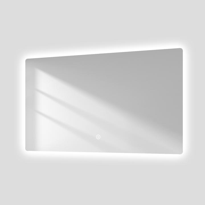 Emke Bathroom Mirror With Lighting Φ80cm, Cool-White6500K, Dimmable,Touch Switch (100 x 60 cm)