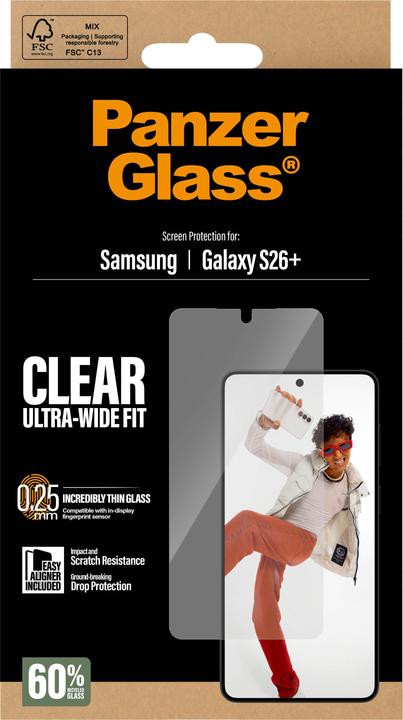 Produktbild PanzerGlass Ultra-Wide Fit (1 Stk., Samsung Galaxy S26+)