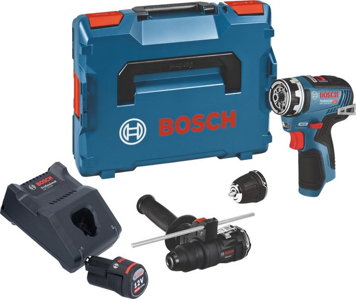 Image du produit Bosch Professional Bosch GSR 12V-35 FC Perceuse-visseuse sans fil 12 V 35 Nm Brushless + 1x batterie 3,0 Ah + chargeur