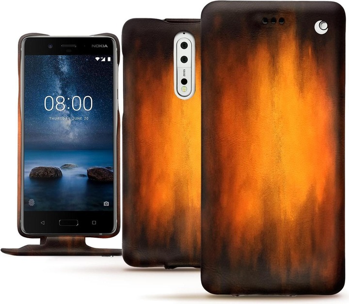 Actual product image Noreve Leather cover vertical (Nokia 8)