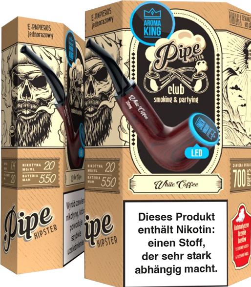 Immagine prodotto Aroma King Caffè bianco per pipe (Sapore intenso di tabacco, Vaniglia e panna)