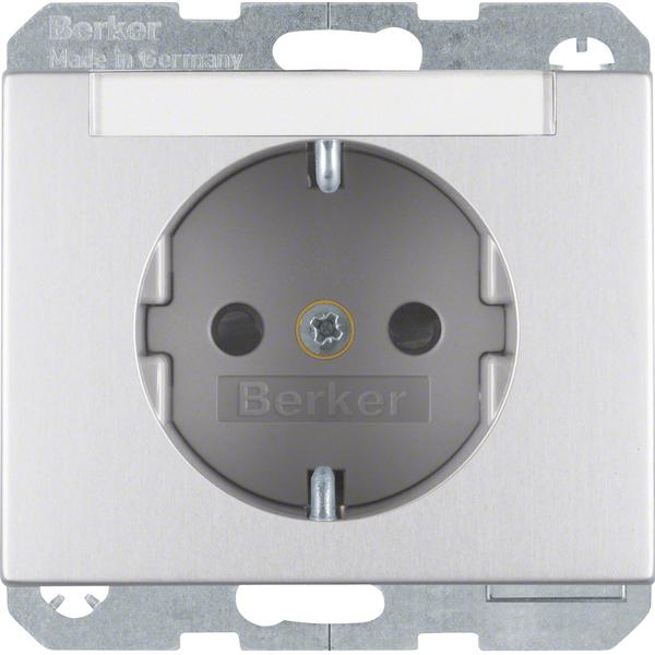 Berker, Steckdose, Steckdose SCHUKO 47387003 alu