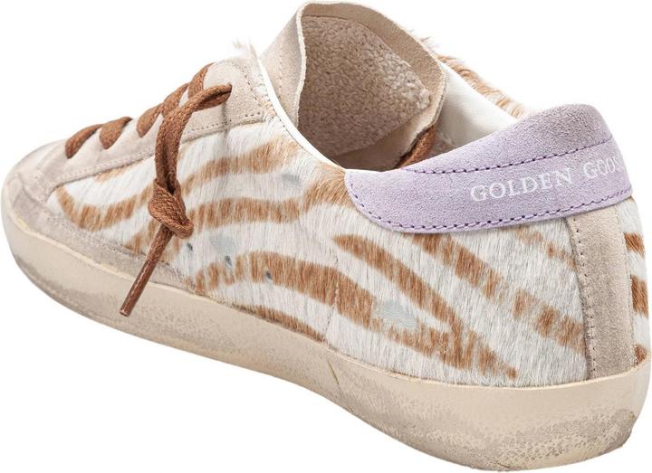 Image du produit Golden Goose super star sneakers in suede and ponyskin zebra print (38)