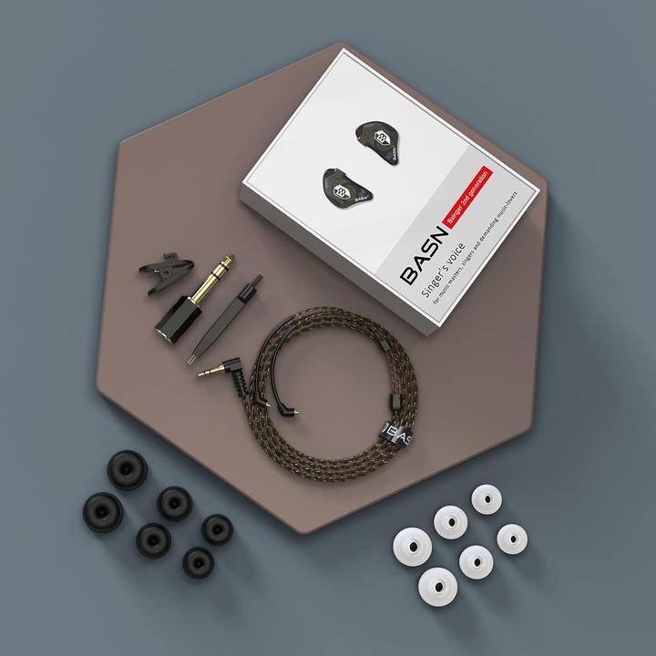 Actual product image Basn In-Ear-Kopfhörer mit Dual-Treibern, Bsinger-Series (NC, Cable)