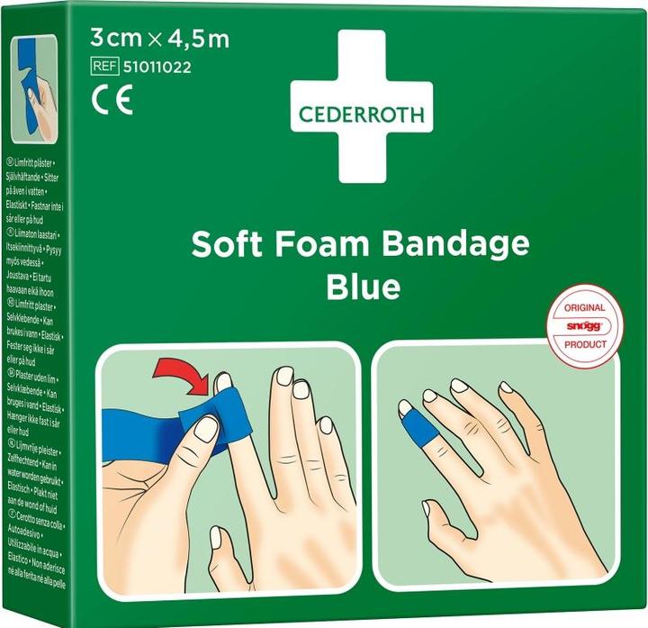 Produktbild Cederroth Soft Foam Bandage blau (1x)