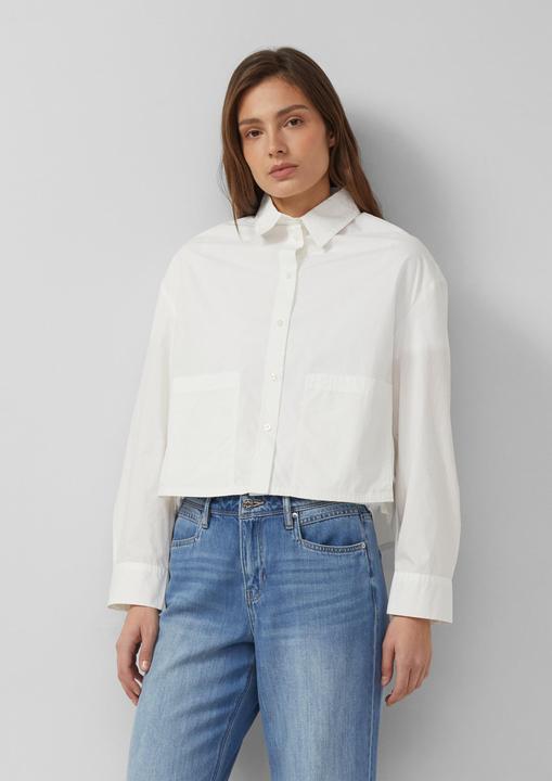Immagine prodotto s.Oliver Bluse Verkürzte Popeline-Bluse im Relaxed Fit (48)