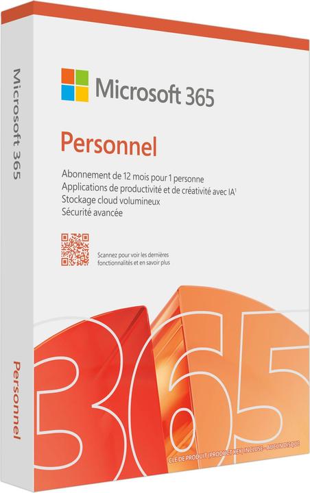 Microsoft 365 Personal (French) (1 Devices, 12 months)