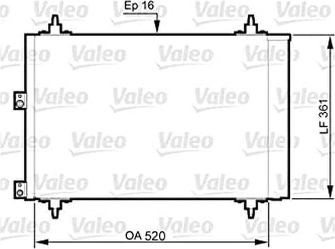 Actual product image Valeo Air conditioning condenser+dryer