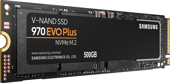 Actual product image Samsung 970 EVO Plus (500 GB, M.2 2280)