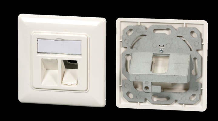Produktbild EFB Elektronik Rahmenset 1-Port, für Keystones, DIN49075, RAL9010 Hersteller: