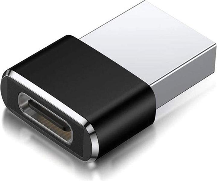 Reekin USB 2.0 Adapter, USB-A auf USB-C female, schwarz (USB 2.0)