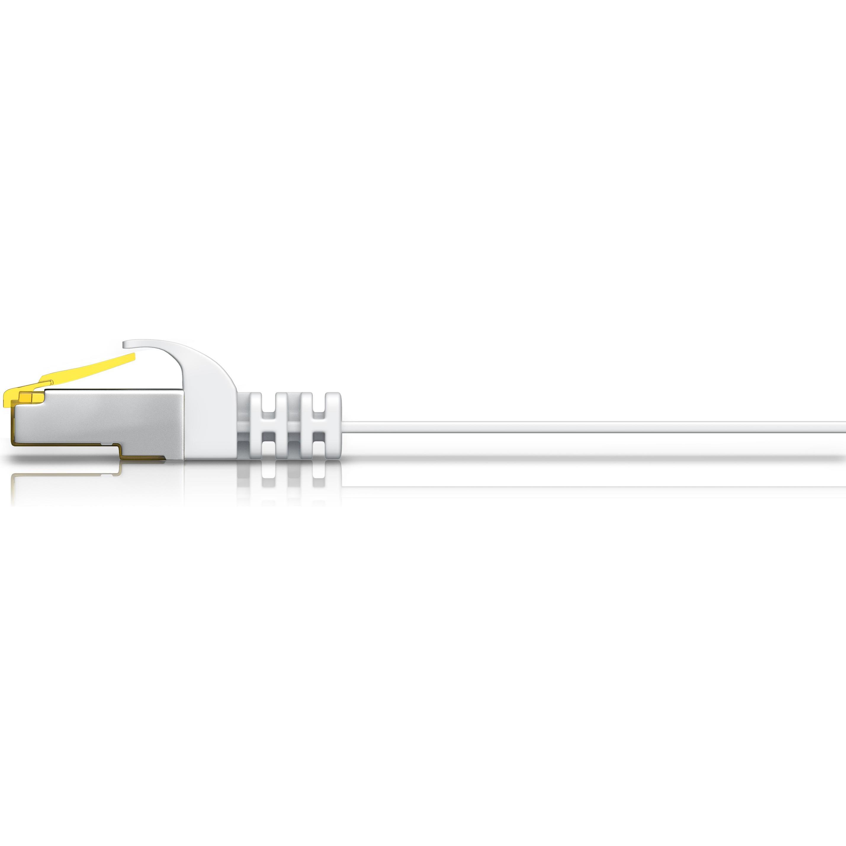 Thumbnail - Primewire CAT.7 Netzwerkkabel flach - Ethernet Gigabit Lan Kabel RJ45 - Patchkabel - komp. CAT.5 CAT.6 CAT.8 (U/FTP, CAT...