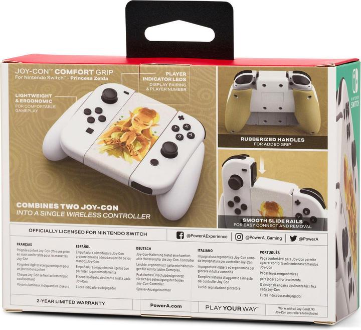 Produktbild PowerA Joy-Con-Komfortgriff - Princess Zelda (Switch, Switch OLED)