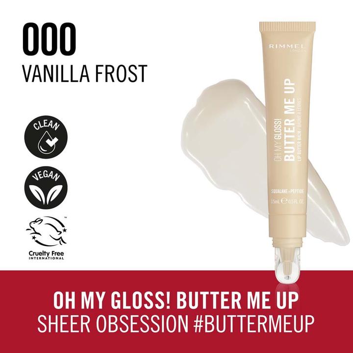Immagine prodotto Rimmel London OH MEIN GLANZ! Lippenbalsam #000 -Vanilla Frost 1 u (Balsamo per le labbra, 15 ml)