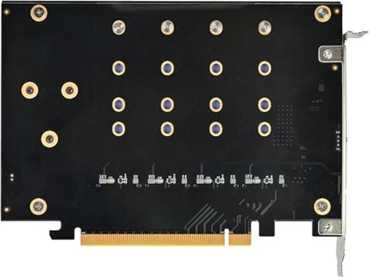 Produktbild Silverstone SST-ECM40, Adapterkarte PCIe 4.0 x16 zu 4 x M.2 NVMe SSD, M.2 (NGFF) M Key