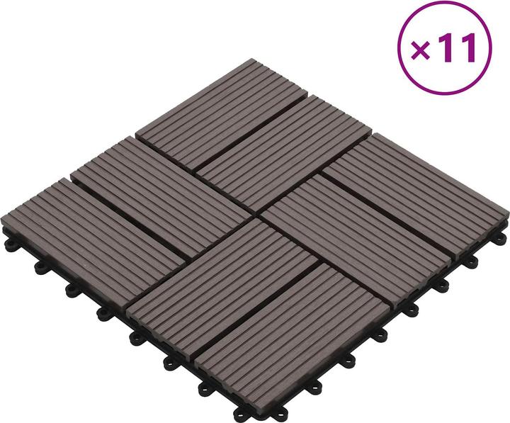 Produktbild vidaXL Terrassenfliese (11x, 30 x 30 cm)